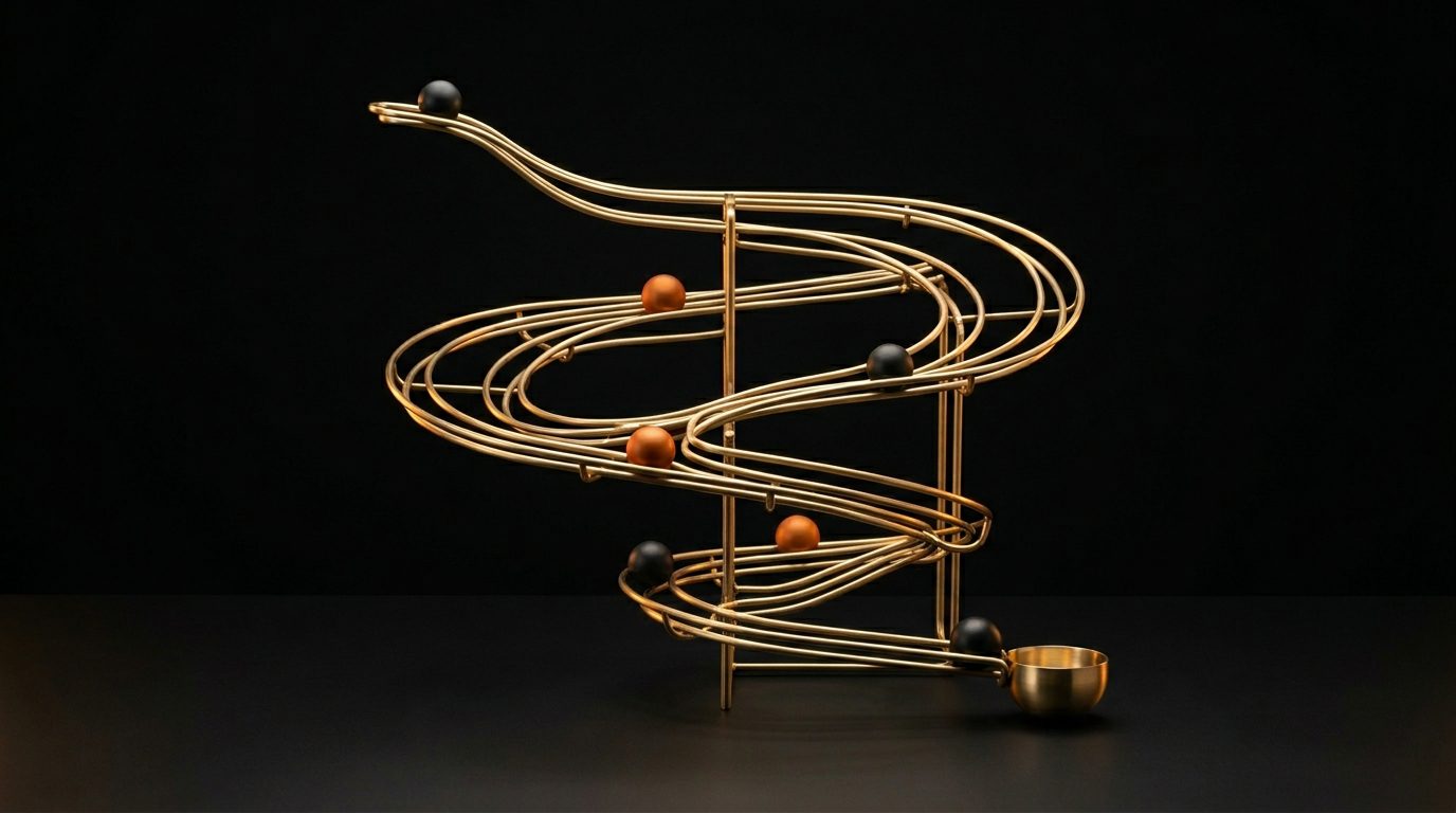 abstract structure representing flow and movement