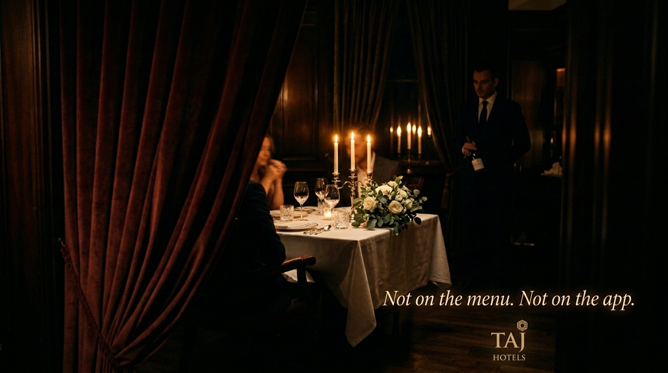 Luxury restaurant ad