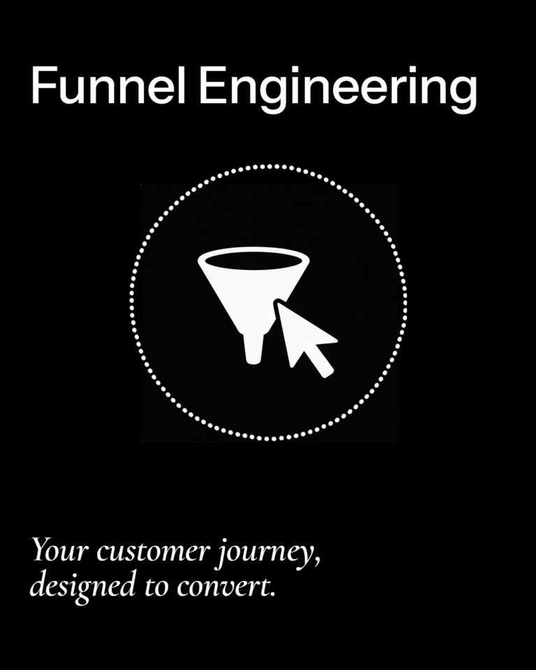funnel engineering service illustrating customer journey optimization and conversion-focused sales funnel design